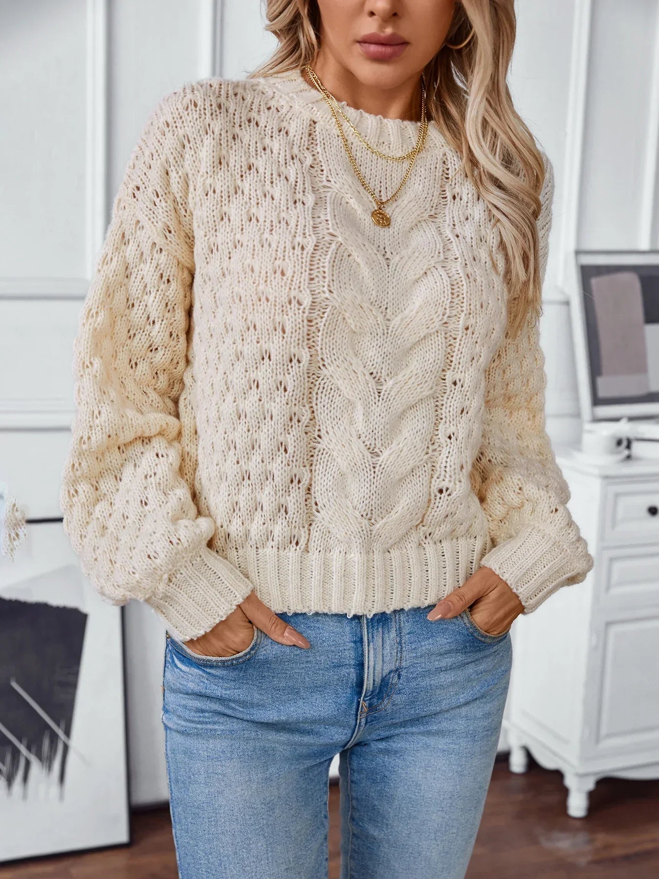 Catherine | Eenvoudige en stijlvolle winterpullover