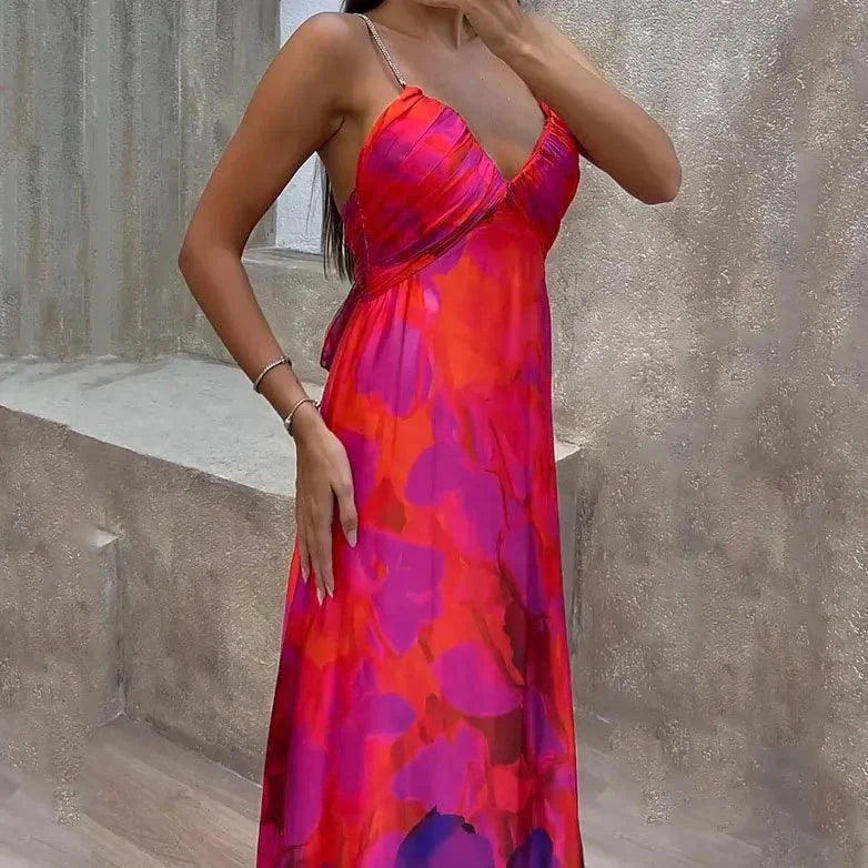Flavia - Elegante jurk met A-lijn bandjes